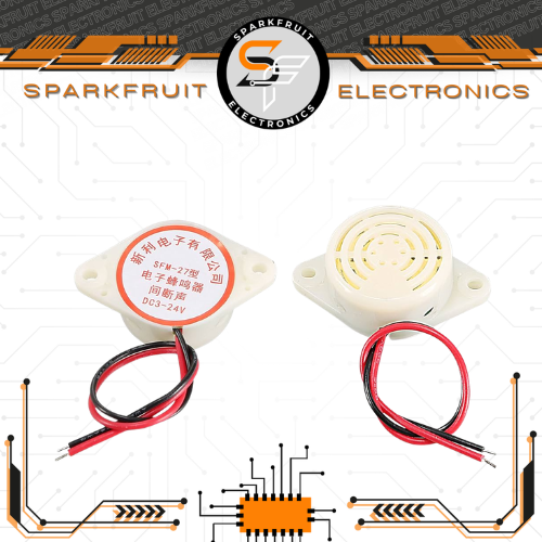 Buzzer (big white) 3-24  volts